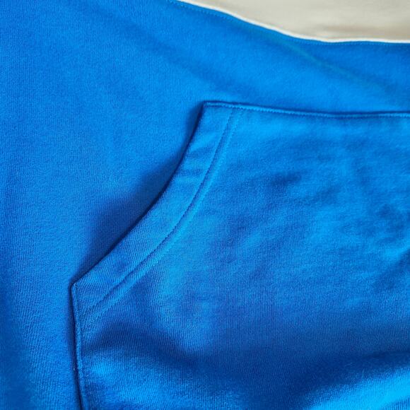 Blue Man Group Color Block Sweatshirt Kangaroo Pocket Large Black/White/Blue - Picture 11 of 12